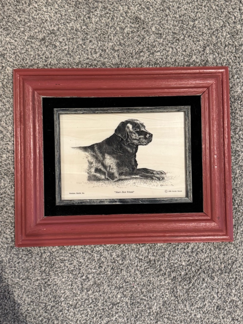 Montana Marble Company Engraved Labrador Retriever